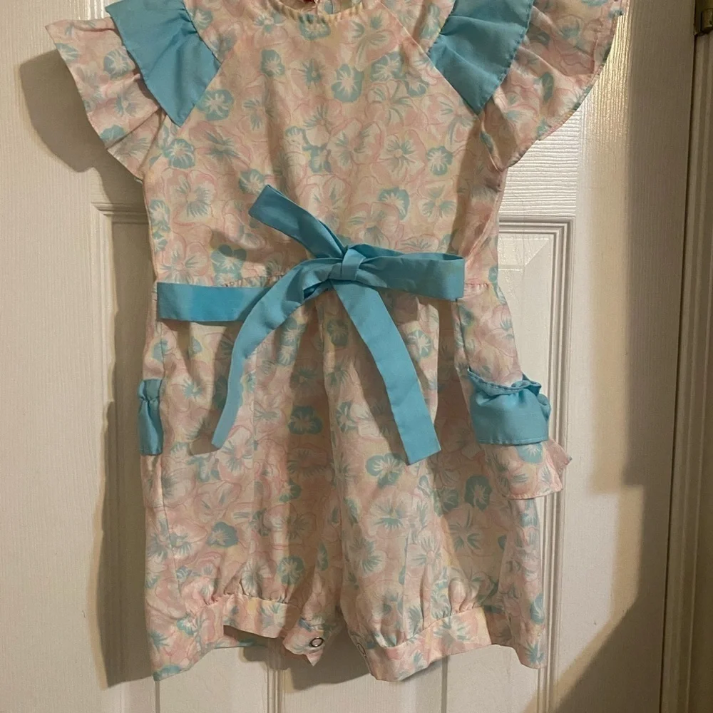 Vintage New York Kids Ruffle Butt Romper